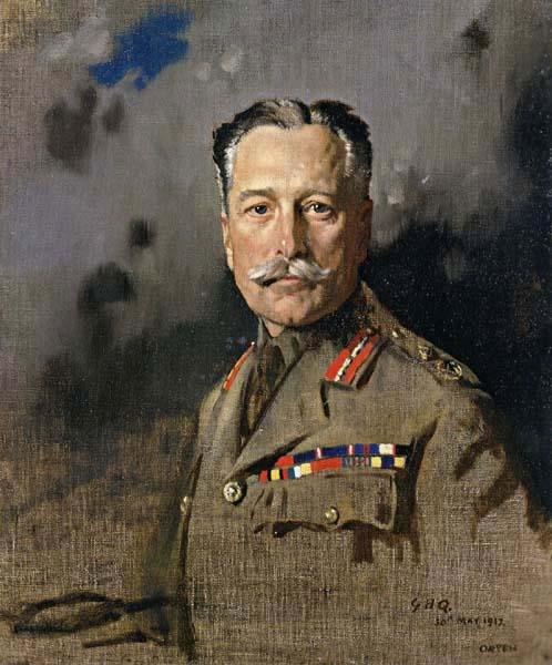 Sir William Orpen Field-Marshal Sir Douglas Haig,KT.GCB.GCVO,KCIE,Comander-in-Chief,France Sweden oil painting art